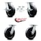 Service Caster 8 Inch Kingpinless Polyolefin Wheel Caster Swivel Locks 2 Brakes SCC, 4PK SCC-KP30S820-POR-SLB-BSL-2-BSL-2 - alternate 5